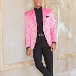 MARK OF DISTINCTION HOT PINK 'ARIES' TUXEDO by, Larr Brio