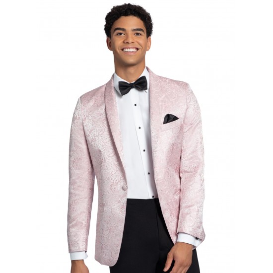 MARK OF DISTINCTION QUARTZ PINK PAISLEY 'ARIES' TUXEDO by, Larr Brio