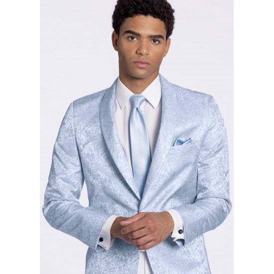 MARK OF DISTINCTION WEDGEWOOD BLUE PAISLEY 'ARIES' TUXEDO by, Larr Brio