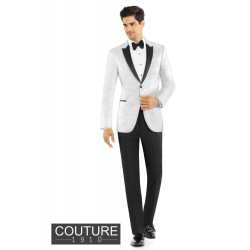 WHITE PAISLEY CHASE TUXEDO by Couture 1910
