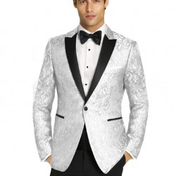 WHITE PAISLEY CHASE TUXEDO by Couture 1910