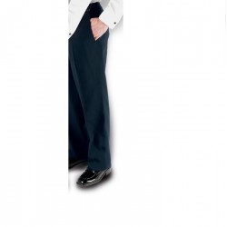 NAVY SUPER 150s FLAT FRONT TROUSERS by Cardi