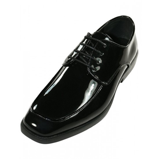 BLACK BELLAGIO PATENT LACE-UP FORMAL SHOES by Cardi