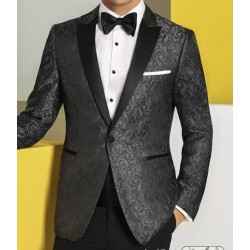 CHARCOAL PAISLEY CHASE TUXEDO by Couture 1910