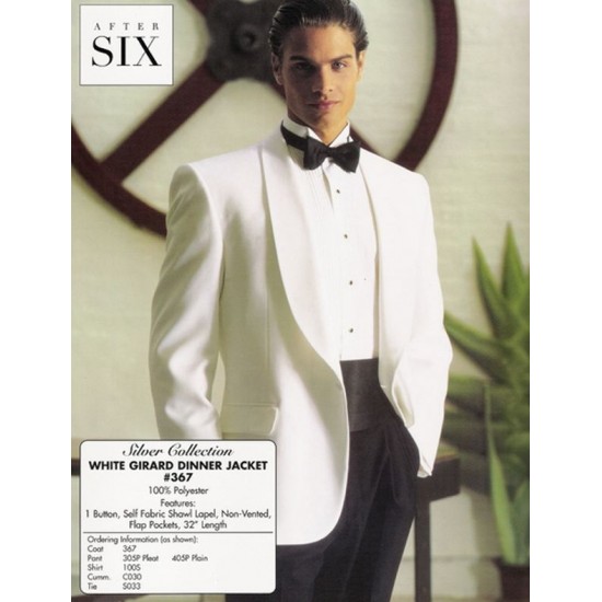 WHITE GIRARD DINNER JACKET by After Six