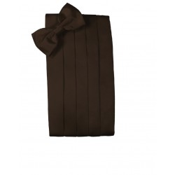 CHOCOLATE SOLID SATIN VEST by cardi