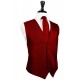 RED FAILLE SILK VEST by Cardi