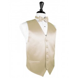 BAMBOO SOLID SATIN VEST by Cardi