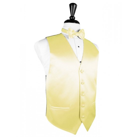 CANARY SOLID SATIN VEST by Cardi