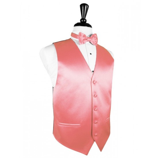 GUAVA SOLID SATIN VEST by Cardi