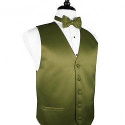 MOSS SOLID SATIN VEST by Cardi