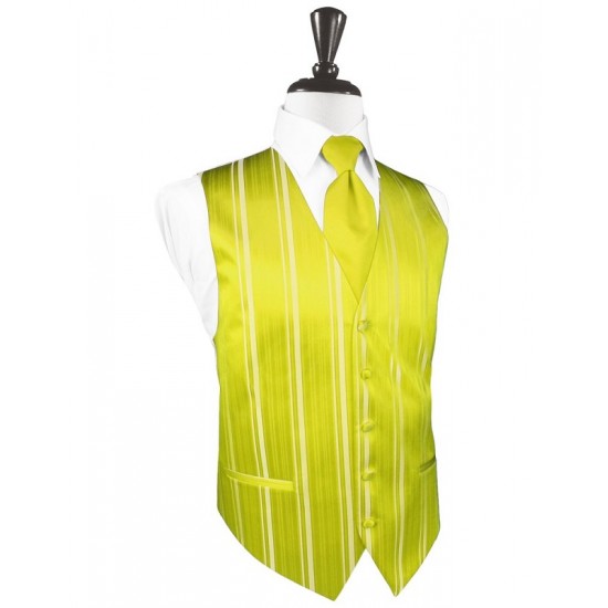 LEMON STRIPED SATIN VEST by Cardi