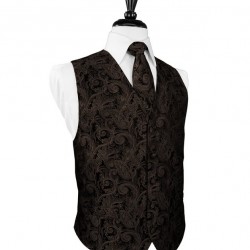 CHOCOLATE TAPESTRY VEST by Cardi
