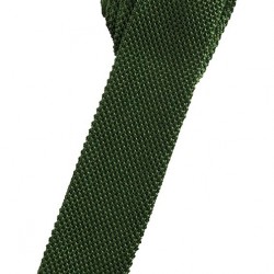 ARMY GREEN SELF-TIE LONG TIE SILK KNIT by Cardi